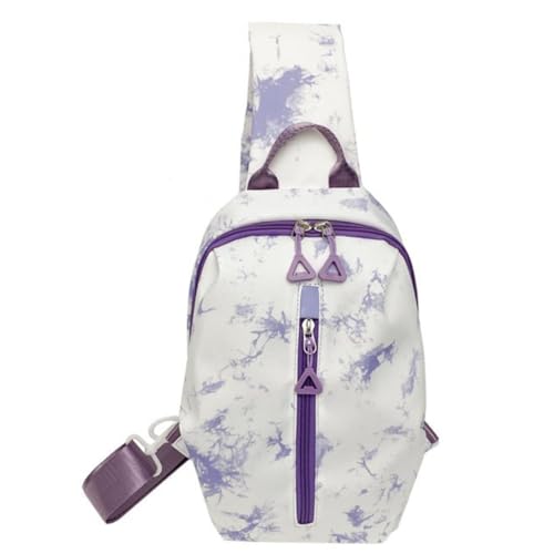 Modische und funktionale Brusttasche für Mädchen, Sport-Crossbody-Tasche für Damen, violett von Shntig