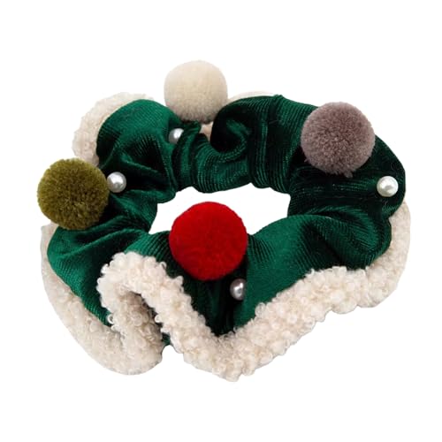 Plüsch-Haargummis mit Weihnachtsmotiven, festliche Haardekoration, Kopfbedeckung für Partys und Freizeitkleidung von Shntig