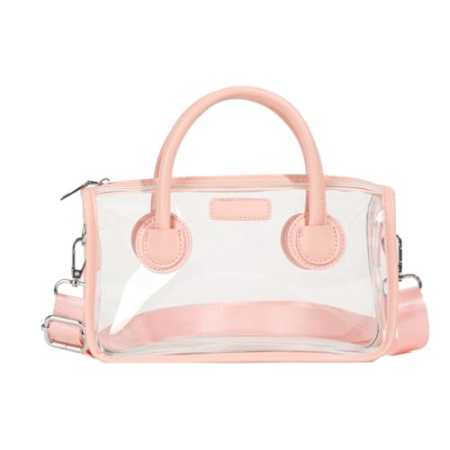 Praktische und modische transparente PVC-Handtasche für Damen, rose von Shntig