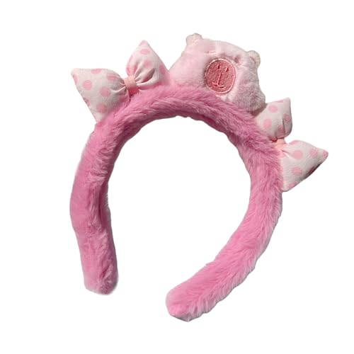 Shntig Cartoon Capibara Stirnband Cosplay Kostüm Hairhoop Geburtstag Party Requisiten Gesicht Waschen Plüsch Haarband Damen Mädchen Zubehör von Shntig