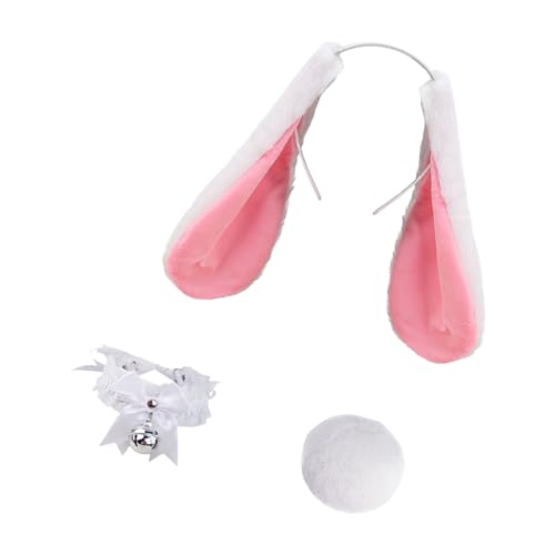 Shntig Hasenohren-Haarband, Foto-Requisiten, pelziger Haarreif, Stirnband, Party-Kopfschmuck, lustige Stirnbänder für Musik-Festivals von Shntig