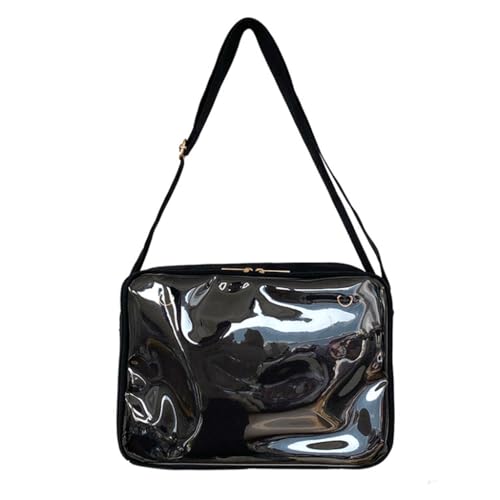 Shntig Ita Bag Transparente Uniform-Umhängetasche für Mädchen, Schwarz von Shntig