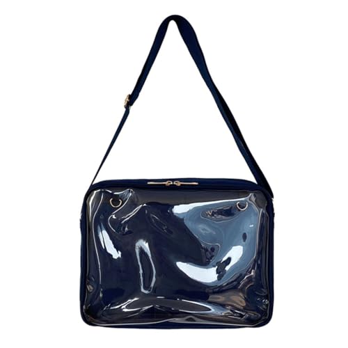 Shntig Ita Bag Transparente Uniform-Umhängetasche für Mädchen, dunkelblau von Shntig