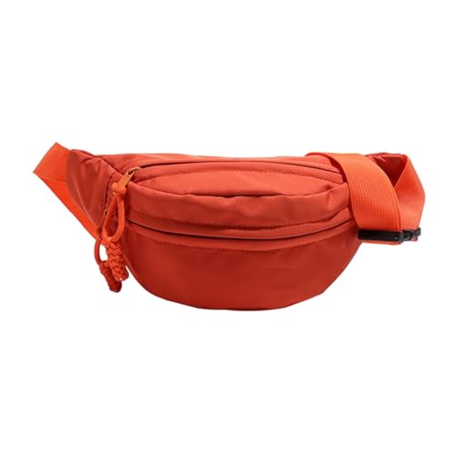 Stylische, praktische Nylon-Umhängetasche mit reichlich Stauraum, trendige Unisex-Tasche, Orange von Shntig