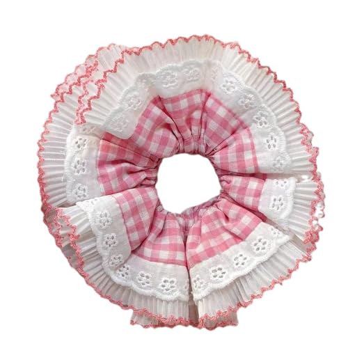 Stylisches, elastisches Haargummi mit einzigartigem doppellagigem Plissee-Haarband, große Haar-Accessoires für Frauen von Shntig