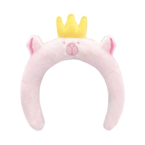 Tier-Haarreif, Cartoon-Plüsch-Haarband, Musik-Festival, Kopfbedeckung, für Damen und Mädchen, Gesichtswäsche, Stirnband für den täglichen Gebrauch von Shntig