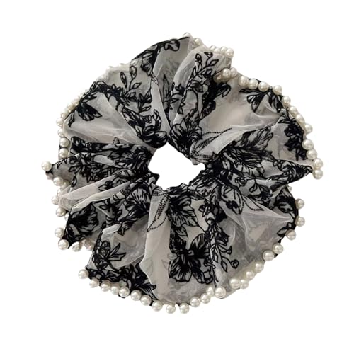 Übergroße Haargummis, Perlen, elastisches Haarteil, dickes Dutt, Haarseil, Dame, Haarschmuck von Shntig