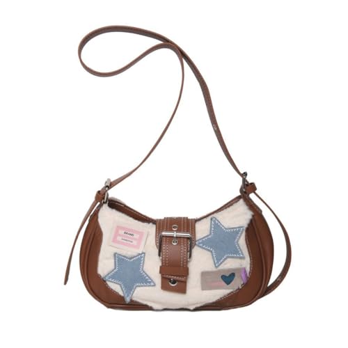 Umhängetasche Damen Crossbody Geldbörse mit Kettenriemen PU Leder Handtasche, Ohne Kette von Shntig