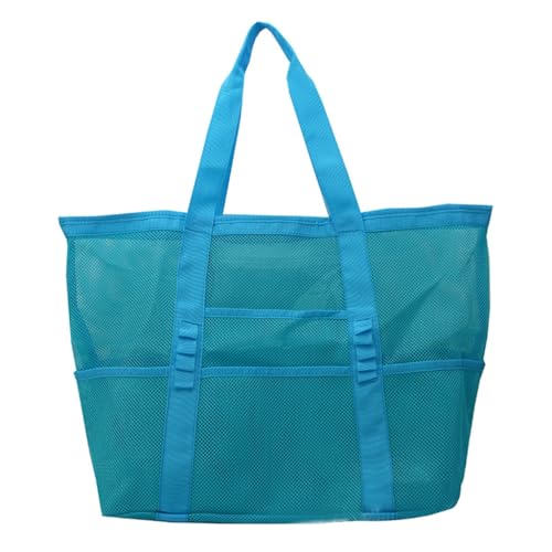 Wasserdichte Strandtasche für Erwachsene, große Kapazität, Schultertaschen für Reisen, Aufbewahrungstasche, Handtasche, himmelblau von Shntig