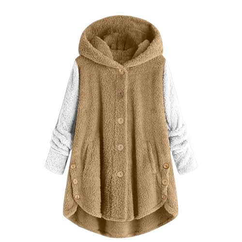 Shobdw Teddyfleece Jacke Teddyfleece Damen Teddyfleece Teddy-Fleece-Pullover Teddy Pullover Teddy Jacke Herren L4 von Shobdw