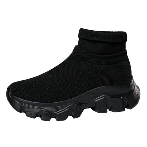 Shocanm Herren Damen Sneaker High Top Sportschuhe, Atmungsaktiv Leichtgewichts Bequem rutschfest Freizeit Sockenschuhe Turnschuhe Walkingschuhe, Outdoor Gym Jogging Schuhe von Shocanm