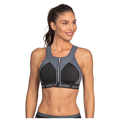 Shock Absorber Damen Infinity Power Bra Sport-BH, Schwarz (Schiefer schwarz 0bx), 80B von Shock Absorber