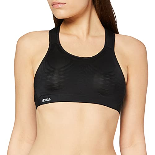 Shock Absorber Damen Ultimate Fly Bra Sport-BH, Mehrfarbig (Noir/Gris 05x), 70B (Herstellergröße: 85B) von Shock Absorber