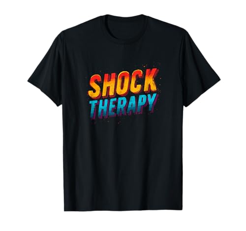 Buntes Schocktherapie-Kostüm für Erwachsene und Kinder T-Shirt von Shock Therapy Outfit