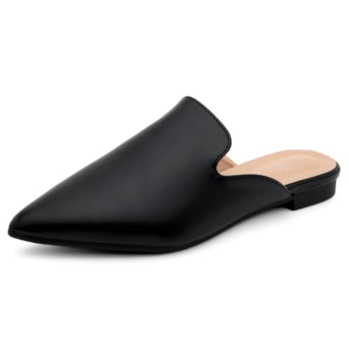 Shoe Land Pantoletten für Damen 2025 – Damen-Pantoletten zum Hineinschlüpfen mit spitzer Zehenpartie, bequeme, rückenfreie Loafer für Business, Freizeit, Büro, Reisen, Wandern und Alltag, 2024 Schwarz Shoe Land Pantoletten für Damen 2025 – Damen-Pantoletten zum Hineinschlüpfen mit spitzer Zehenpartie, bequeme, rückenfreie Loafer für Business, Freizeit, Büro, Reisen, Wandern und Alltag, 2024 Schwarz von Shoe Land