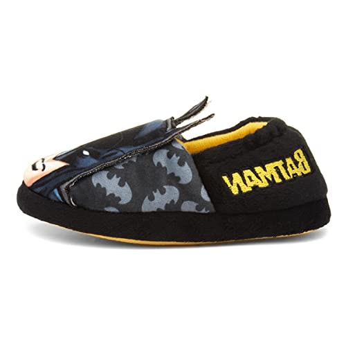 SHOE ZONE Batman Ovis Kinder Batman Hausschuhe, Schwarz, Schwarz , 27 EU von Shoe Zone