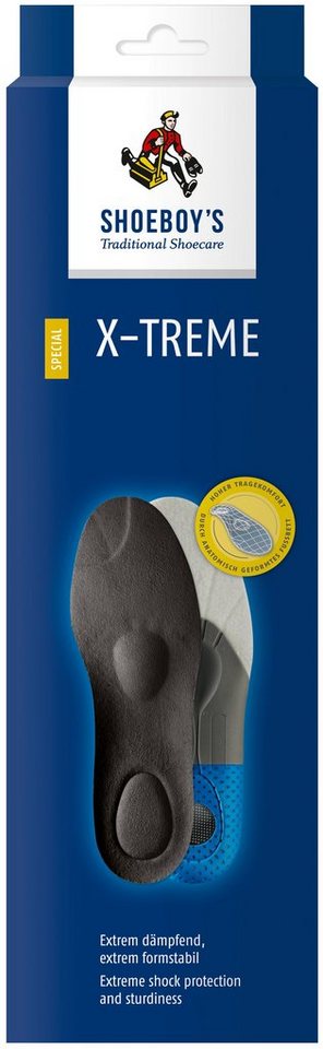 Shoeboys Fußbetteinlage X-Treme - extrem dämpfendes Fußbett aus weichem Mikrofaser-Velours von Shoeboys
