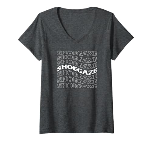 Damen SHOEGAZE T-Shirt mit V-Ausschnitt Damen SHOEGAZE T-Shirt mit V-Ausschnitt von Shoegaze Swirl Designs