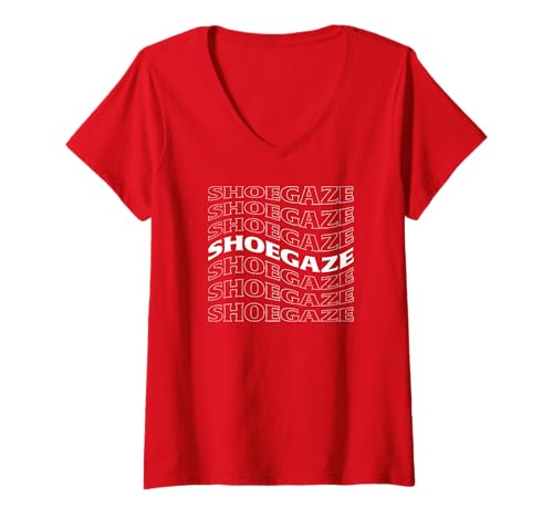 Damen SHOEGAZE T-Shirt mit V-Ausschnitt Damen SHOEGAZE T-Shirt mit V-Ausschnitt von Shoegaze Swirl Designs