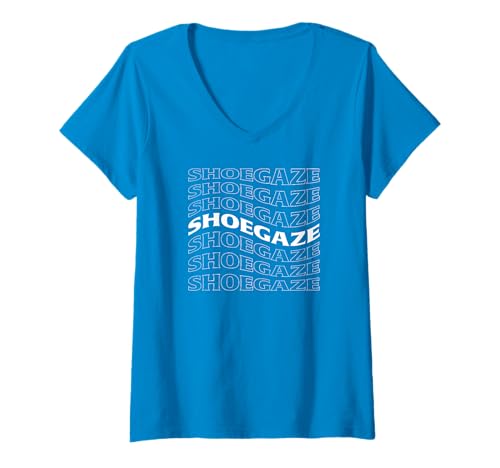 Damen SHOEGAZE T-Shirt mit V-Ausschnitt Damen SHOEGAZE T-Shirt mit V-Ausschnitt von Shoegaze Swirl Designs