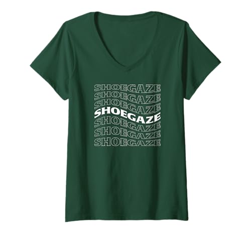Damen SHOEGAZE T-Shirt mit V-Ausschnitt Damen SHOEGAZE T-Shirt mit V-Ausschnitt von Shoegaze Swirl Designs