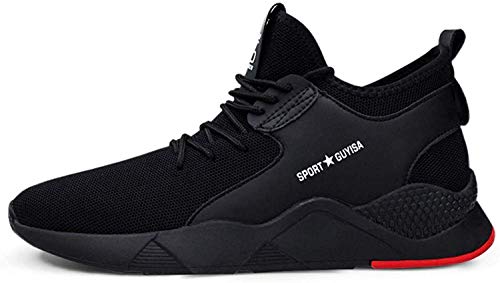 Sicherheitsschuhe für Herren, Stahlkappe, Sneaker, leichte Arbeitsschuhe, Schwarz 91, 46 EU von Shoes Click