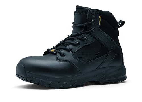 Shoes for Crews Defense Mid, Arbeitsschuhe (ohne Stahlkappe) CE-zertifiziert 02 HRO WR SRC, Unisex Stiefel mit rutschfester Außensohle, Wasserfeste Schuhe für Herren und Damen von Shoes for Crews