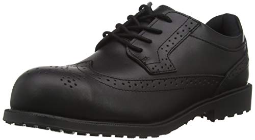 Shoes for Crews Executive Wing Tip II ST – Bequeme Sicherheitsschuhe mit Zehenkappe, gepolsterte Einlegesohlen, Rutschhemmende Laufsohle, Leder, S2 SRC – für Damen und Herren von Shoes for Crews