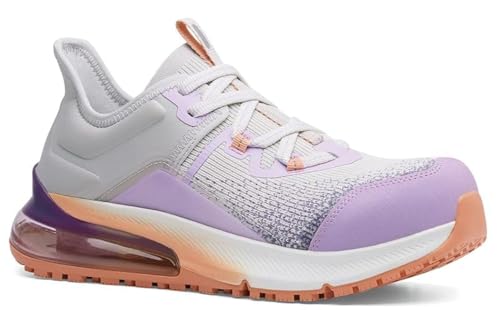Shoes for Crews GIA Damen Nano Composite Toe (NCT) Arbeitsschuhe, rutschfest, wasserabweisend, Violett, 39.5 EU von Shoes for Crews