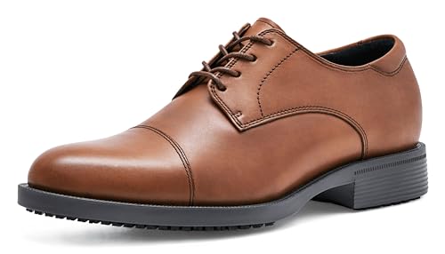 Shoes for Crews Senator – Bequeme Berufsschuhe aus Leder, gepolsterte Einlegesohlen, Rutschhemmende Laufsohle, klassischer Stil für Büro – für Herren Shoes for Crews Senator – Bequeme Berufsschuhe aus Leder, gepolsterte Einlegesohlen, Rutschhemmende Laufsohle, klassischer Stil für Büro – für Herren von Shoes for Crews