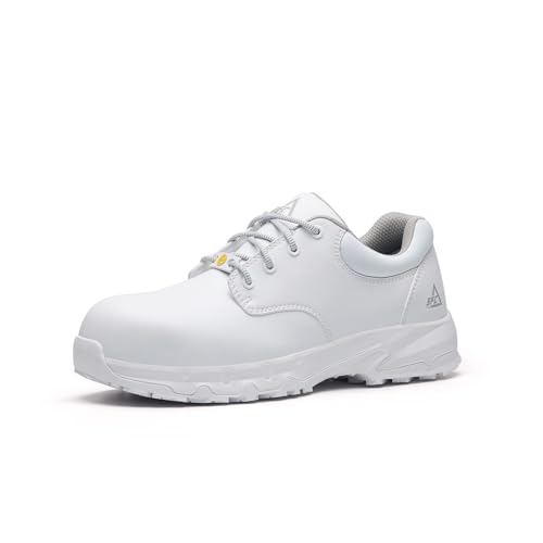 Shoes for Crews Sicherheitsschuhe BARRA – Rutschhemmder Arbeitsschuh mit Stolperschutz und Zehenkappe, wasserabweisendes Obermaterial Mikrofaser, S3L FO SR ESD – für Damen und Herren von Shoes for Crews