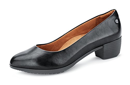 Shoes for Crews WILLA – Bequeme Berufsschuhe aus Leder, gepolsterte Einlegesohlen, Rutschhemmende Laufsohle, klassischer Stil für Büro, OB SR – für Damen von Shoes for Crews