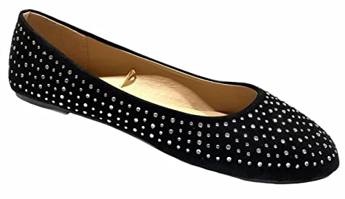 Shoes8teen Fauxveloursleder Ballerina Schuhe Für Damen 9-10 4021 Schwarz/Silber Shoes8teen Fauxveloursleder Ballerina Schuhe Für Damen 9-10 4021 Schwarz/Silber von Shoes8teen