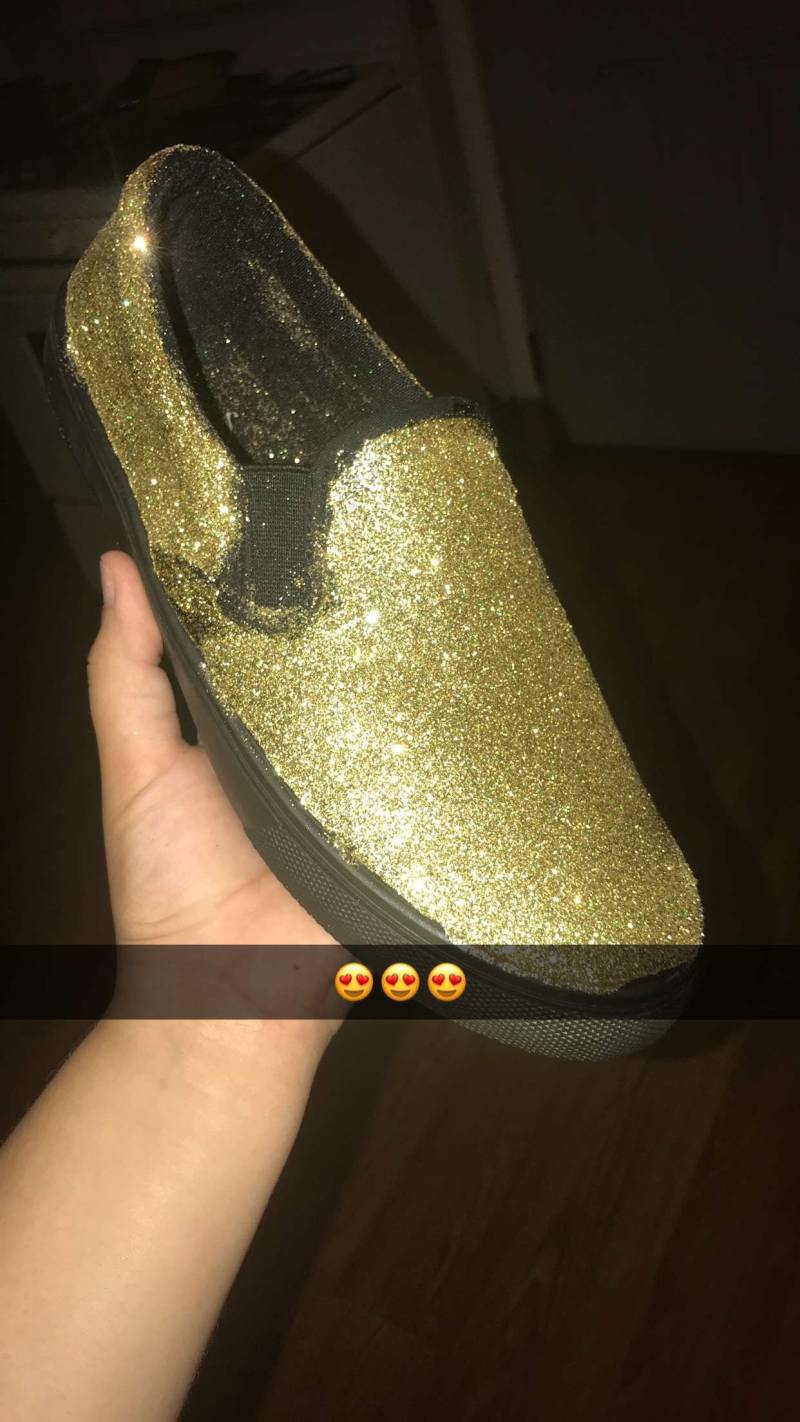 Gold Glitzer Schuhe von ShoesByVictoria