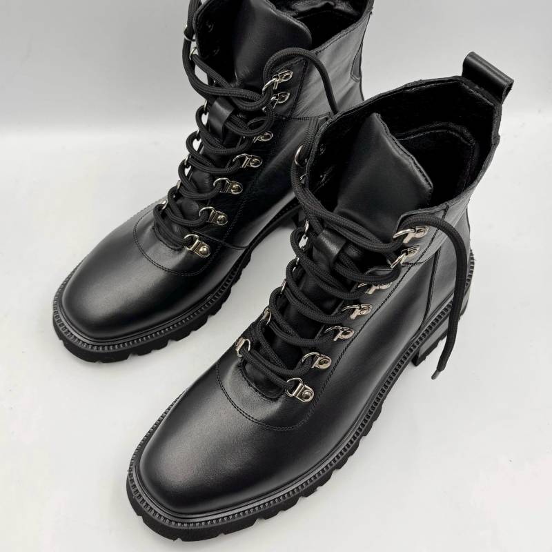 Schwarze Schnür-Chelsea-stiefel Schnürstiefeletten Schwarze Schnür-Chelsea-stiefel Schnürstiefeletten von ShoesCraver
