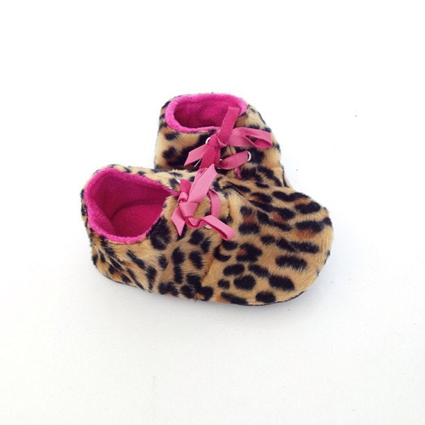 12-18 Monate Schuhe Baby Leopard Lammfell von ShoesOWO
