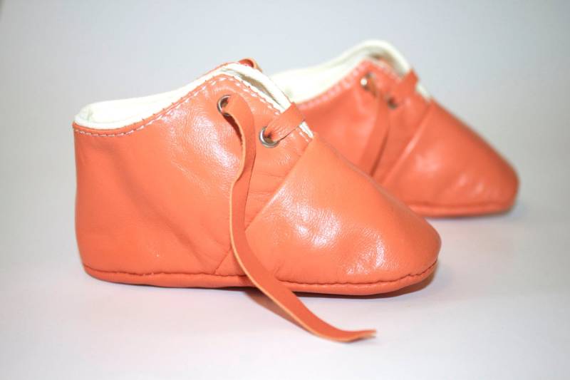 12-18 Monate Schuhe Orange Lammfell Halloween von ShoesOWO