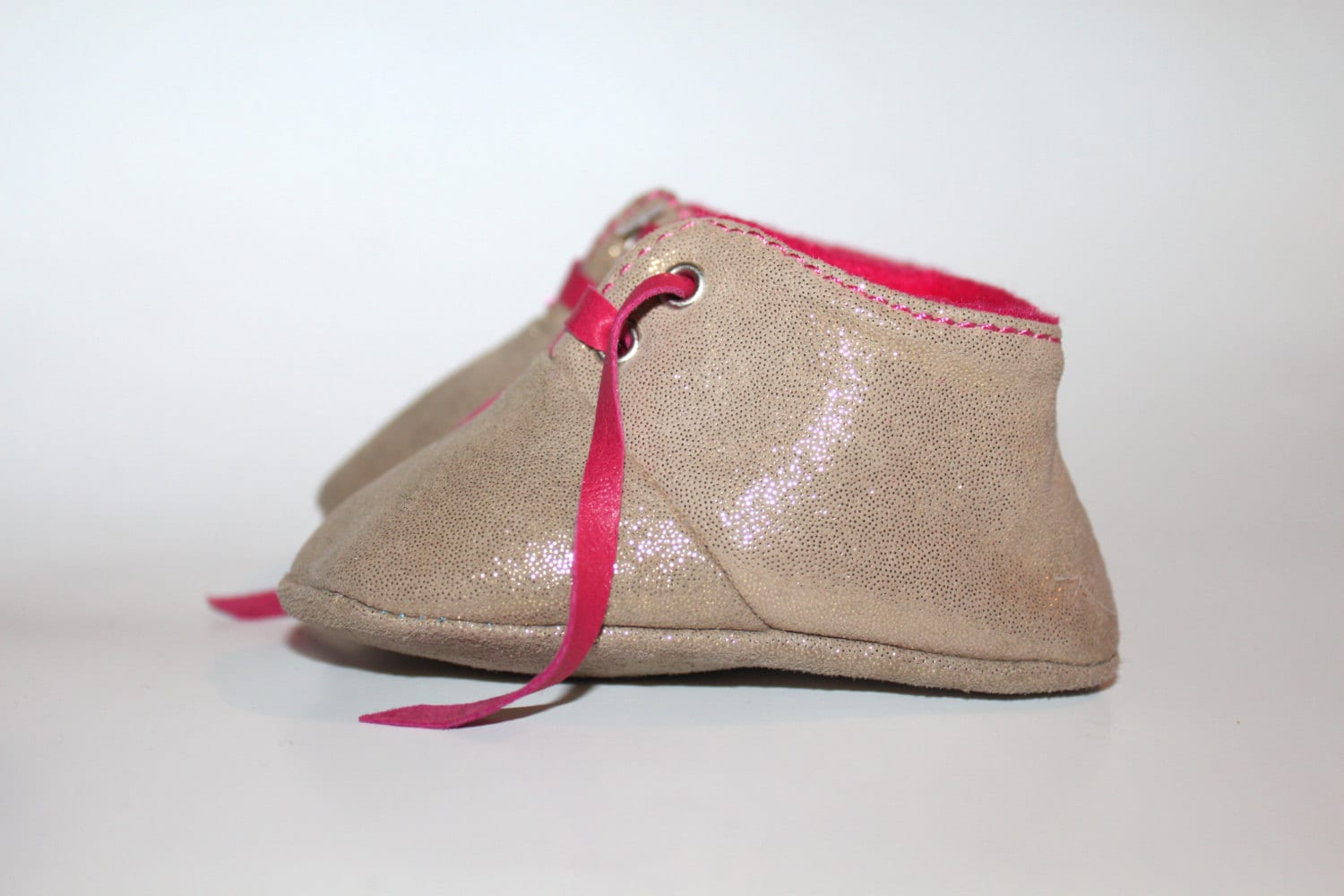 3-6 Monate Schuhe Baby Lammfell Golden von ShoesOWO