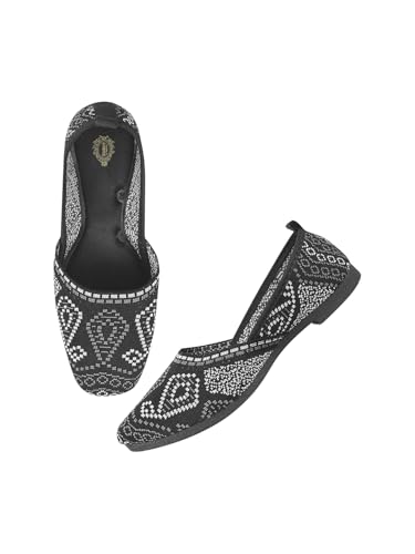 Shoetopia Damen-Ballerinas zum Überziehen, Schwarz, 9 UK von Shoetopia