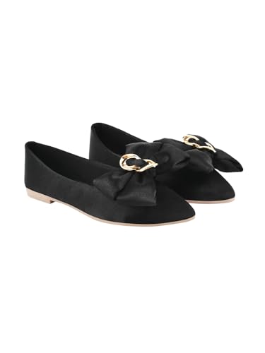 Shoetopia Damen Bellies-Ballerinas, Schwarz, 5 UK von Shoetopia