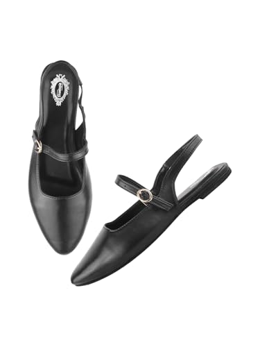 Shoetopia Damen Pantoletten, Schwarz, 6 UK von Shoetopia