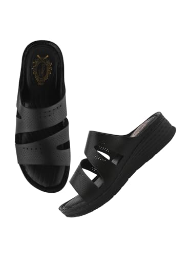 Shoetopia Damen S-2072 Sandalen mit Absatz, Schwarz, 7 UK von Shoetopia