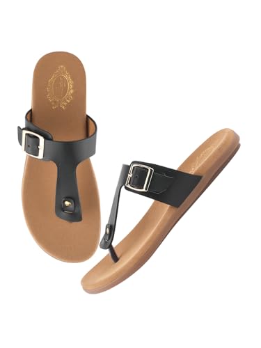 Shoetopia Damen-Sandalen, Schwarz, 9 UK von Shoetopia