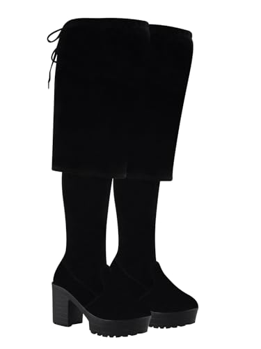Shoetopia Damen Schnürstiefel, Schwarz, 7 UK von Shoetopia