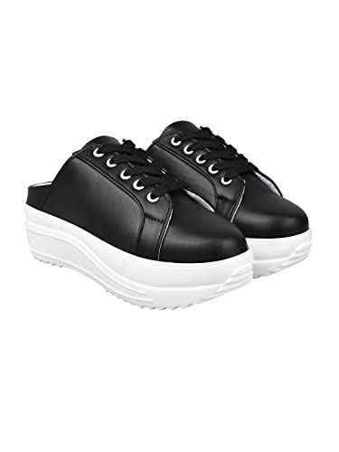 Shoetopia Damen-Sneaker, Schwarz, 6 UK von Shoetopia