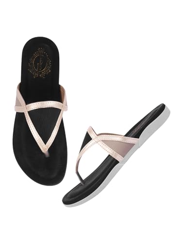 Shoetopia Flache Damen-Sandalen, Schwarz, 5 UK von Shoetopia