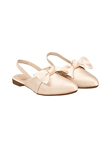 Shoetopia Mädchen Mädchen dn-401 Ballerinas, Cream, 8 UK von Shoetopia