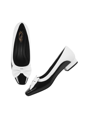 Shoetopia Pumps zum Hineinschlüpfen für Damen, Schwarz, 3 UK von Shoetopia