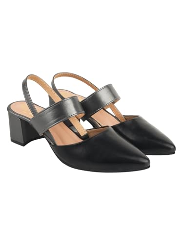 Shoetopia Pumps zum Hineinschlüpfen für Damen, Schwarz, 5 UK von Shoetopia