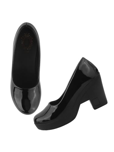 Shoetopia Pumps zum Hineinschlüpfen für Damen, Schwarz, 5 UK von Shoetopia